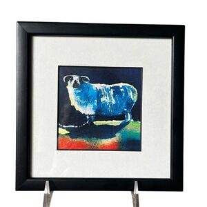 Eion O Connor Small Framed Black Faced‎ Sheep Pop Art Print "Inspired by Color"